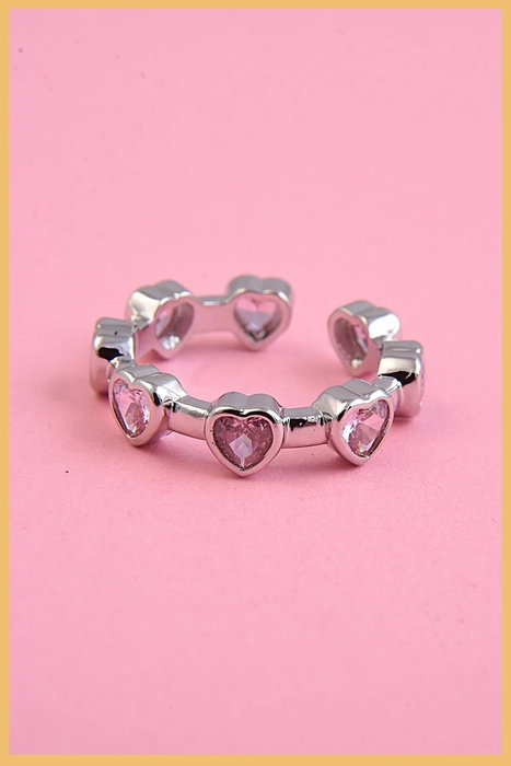 Heliophilia Silver Anillo de Plata con Circonita